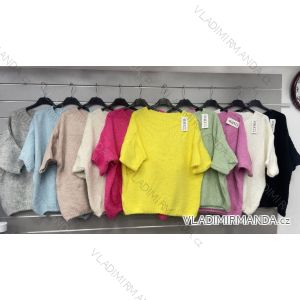 Kurzärmliger Strickpullover für Damen (S/M/L EINHEITSGRÖSSE) ITALIAN FASHION IMWGS25003