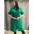 Shirt verlängert 3/4 Langarm Damen (L/XL/2XL ONE SIZE) ITALIAN FASHION IM423025 -   grün
 -   42/44