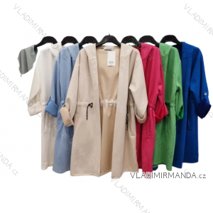 Leichte Damen-Pulloverjacke mit Kapuze, 3/4-Ärmeln (S/M/L ONE SIZE) ITALIAN FASHION IMPLI259521