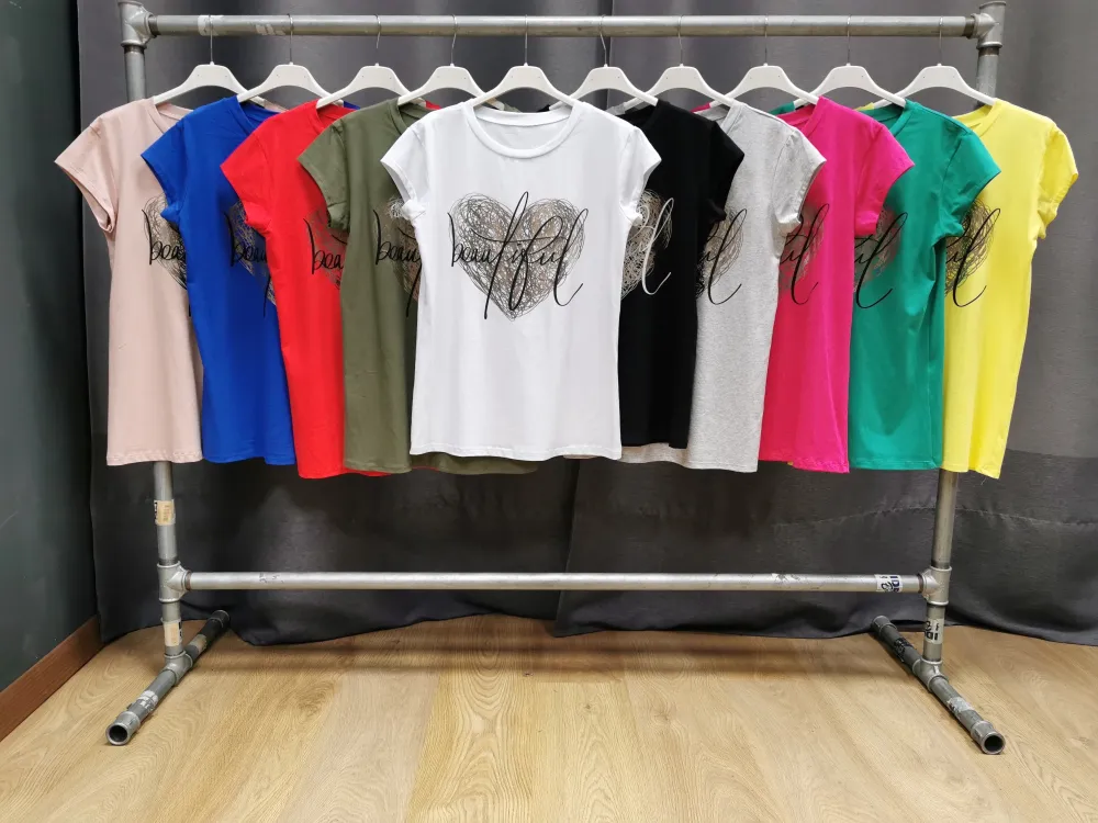 Kurzarm-T-Shirt für Damen (S/M/L, EINHEITSGRÖSSE) ITALIAN FASHION IMPLI2550873-5