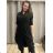Šaty elegantní košilové 3/4 dlouhý rukáv dámské (M/L ONE SIZE) ITALSKÁ MÓDA IMD21854 zelená khaki L/XL