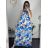 Langes Sommer Damenkleid (uni s-m) ITALIAN FASHION IMM20119