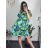 Kurzärmliges Sommerkleid für Damen (Einheitsgröße S/M) ITALIAN FASHION IMM23M20814 S/M blau