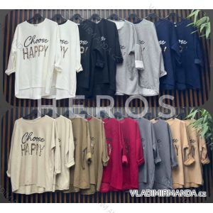 Langärmlige Tunika für Damen (S/M/L EINHEITSGRÖSSE) ITALIAN FASHION IMWCH25007