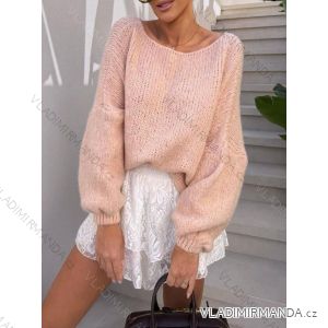 Langärmliger Strickpullover für Damen (S/M/L EINHEITSGRÖSSE) ITALIAN FASHION IMWCH25010