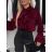 Elegantes Satin Langarm Damenhemd (S/M/L Einheitsgröße) ITALIAN FASHION IMWCH25012