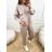 Trainingsanzug-Set für Damen, übergroßes Langarm-Sweatshirt und Jogginghose (S/M/L EINHEITSGRÖSSE) ITALIAN FASHION IMWCP25028