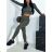 Damen-Set aus langärmligem Sport-Crop-Top und langen Leggings (XS/S/M EINHEITSGRÖSSE) ITALIAN FASHION IMWAE25020