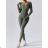 Figurformender, langärmliger Jumpsuit für Damen (XS/S/M EINHEITSGRÖSSE) ITALIAN FASHION IMWAE25021
