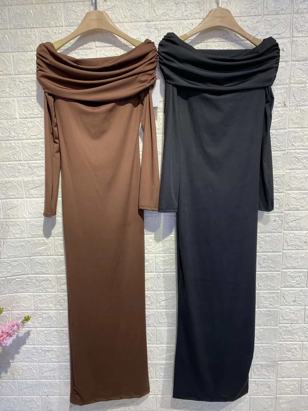 Elegantes langärmliges Damenkleid (S/M/L EINHEITSGRÖSSE) ITALIAN FASHION IMPGM256742