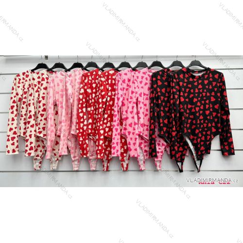 Langärmliger Body zum Valentinstag für Damen (XS/S/M EINE GRÖSSE) ITALIAN FASHION IMWC25003