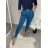 Elegante Hose mit Gürtel für Damen (S/M/L ONE SIZE) ITALIAN FASHION IM425030/DR S/M/L petrolblau