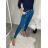 Elegante Hose mit Gürtel für Damen (S/M/L ONE SIZE) ITALIAN FASHION IM425030/DR S/M/L petrolblau