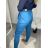 Elegante Hose mit Gürtel für Damen (S/M/L ONE SIZE) ITALIAN FASHION IM425030/DR S/M/L petrolblau