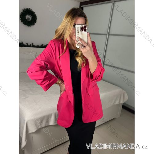 Elegante Jacke mit Futter, lange Ärmel, Damen (S/M/L EINHEITSGRÖSSE) ITALIAN FASHION IMWCP25027