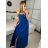 Langes trägerloses Pailletten-Partykleid für Damen (Einheitsgröße S/M) ITALIAN FASHION IMPSH233348