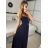 Langes trägerloses Pailletten-Partykleid für Damen (Einheitsgröße S/M) ITALIAN FASHION IMPSH233348 -   weiß -   S / M