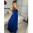 Langes trägerloses Pailletten-Partykleid für Damen (Einheitsgröße S/M) ITALIAN FASHION IMPSH233348 -   weiß -   S / M