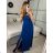 Langes trägerloses Pailletten-Partykleid für Damen (Einheitsgröße S/M) ITALIAN FASHION IMPSH233348 -   weiß -   S / M