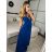 Langes trägerloses Pailletten-Partykleid für Damen (Einheitsgröße S/M) ITALIAN FASHION IMPSH233348 -   weiß -   S / M