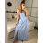 Langes trägerloses Pailletten-Partykleid für Damen (Einheitsgröße S/M) ITALIAN FASHION IMPSH233348 -   weiß -   S / M