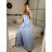 Langes trägerloses Pailletten-Partykleid für Damen (Einheitsgröße S/M) ITALIAN FASHION IMPSH233348 -   weiß -   S / M