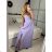 Langes trägerloses Pailletten-Partykleid für Damen (Einheitsgröße S/M) ITALIAN FASHION IMPSH233348 -   weiß -   S / M