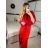 Damen-Langarm-Pelzbolero (Einheitsgröße S/M) ITALIAN FASHION IMHMS23083 -   rot -   S/M/L