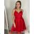 Šaty letní na ramínka dámské (S/M ONE SIZE) ITALSKÁ MÓDA IMPBB22B21841 S/M altrosa