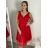Ärmelloses kurzes Partykleid für Damen (S/M EINHEITSGRÖSSE) ITALIAN FASHION IMPSH23C662 S/M altrosa