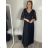 Kleid Kurzarm Damen (Uni L-2XL) ITALIENISCH MODA IMS25STELLA