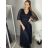 Kleid Kurzarm Damen (Uni L-2XL) ITALIENISCH MODA IMS25STELLA