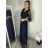 Kleid Kurzarm Damen (Uni L-2XL) ITALIENISCH MODA IMS25STELLA S/M/L dunkler Smaragd