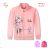 Leichtes Sweatshirt mit Reißverschluss, lange Ärmel, Kindermädchen (98-128) KUGO MM9815