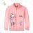 Leichtes Sweatshirt mit Reißverschluss, lange Ärmel, Kindermädchen (98-128) KUGO MM9815