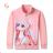 Leichtes Sweatshirt mit Reißverschluss, lange Ärmel, Kindermädchen (98-128) KUGO SM3591