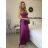 Šaty letní na ramínka dámské (S/M ONE SIZE) ITALSKÁ MÓDA IMPBB22B21841 S / M rot