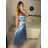 Šaty letní na ramínka dámské (S/M ONE SIZE) ITALSKÁ MÓDA IMPBB22B21841 S / M rot