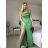 Šaty elegantní společenské na ramínka dámské (S/M ONE SIZE) ITALSKÁ MÓDA IM321608 -   růžová fuchsiová -   S/M/L