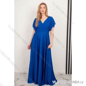 Langes Party-Kurzarmkleid für Damen (36-54) POLISH FASHION PMLMR23LAURA-3