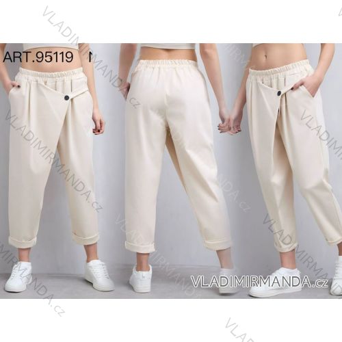 Elegante 3/4 kurze Damenhose, Übergröße (48/50/52 EINHEITSGRÖSSE) ITALIAN FASHION IM425065