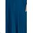 311-17 LILA Klassisches Plisseekleid mit kurzen Ärmeln und Gürtel - Meeresfarbe