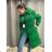 Langärmliger Wintermantel für Damen mit Kapuze (S-2XL Einheitsgröße) ITALIAN FASHION IMPNF242560 grün 2XL