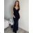 Trägerloses, glitzerndes langes Partykleid für Damen (Einheitsgröße S/M) ITALIAN FASHION IMPSH246567 schwarz S/M/L