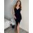 Langes Partykleid mit Trägern für Damen (Einheitsgröße S/M) ITALIAN FASHION IMPSH24V6357