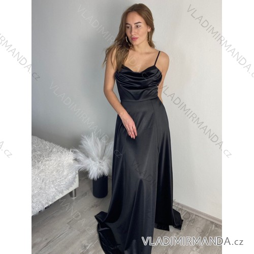 Sommerkleid mit kurzen Ärmeln für Damen (Einheitsgröße S/M) ITALIAN FASHION IMPBB23B23602 schwarz S/M/L