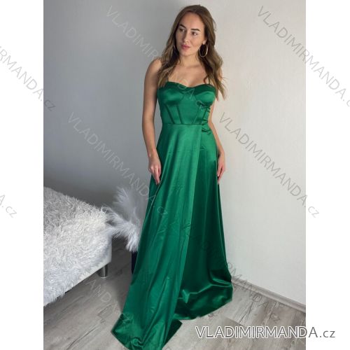 Langes, elegantes Partykleid für Damen mit Trägern (S/M EINHEITSGRÖSSE) ITALIAN FASHION IMPBB23B23505