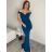 Langes, elegantes, ärmelloses Sommerkleid für Damen (Einheitsgröße S/M) ITALIAN FASHION IMPBB23C29640 -   türkis -   S/M/L