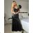 Langes trägerloses Abendkleid für Damen (S/M Einheitsgröße) ITALIAN FASHION IM425HELEN