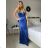 Langes trägerloses Abendkleid für Damen (S/M Einheitsgröße) ITALIAN FASHION IM425HELEN